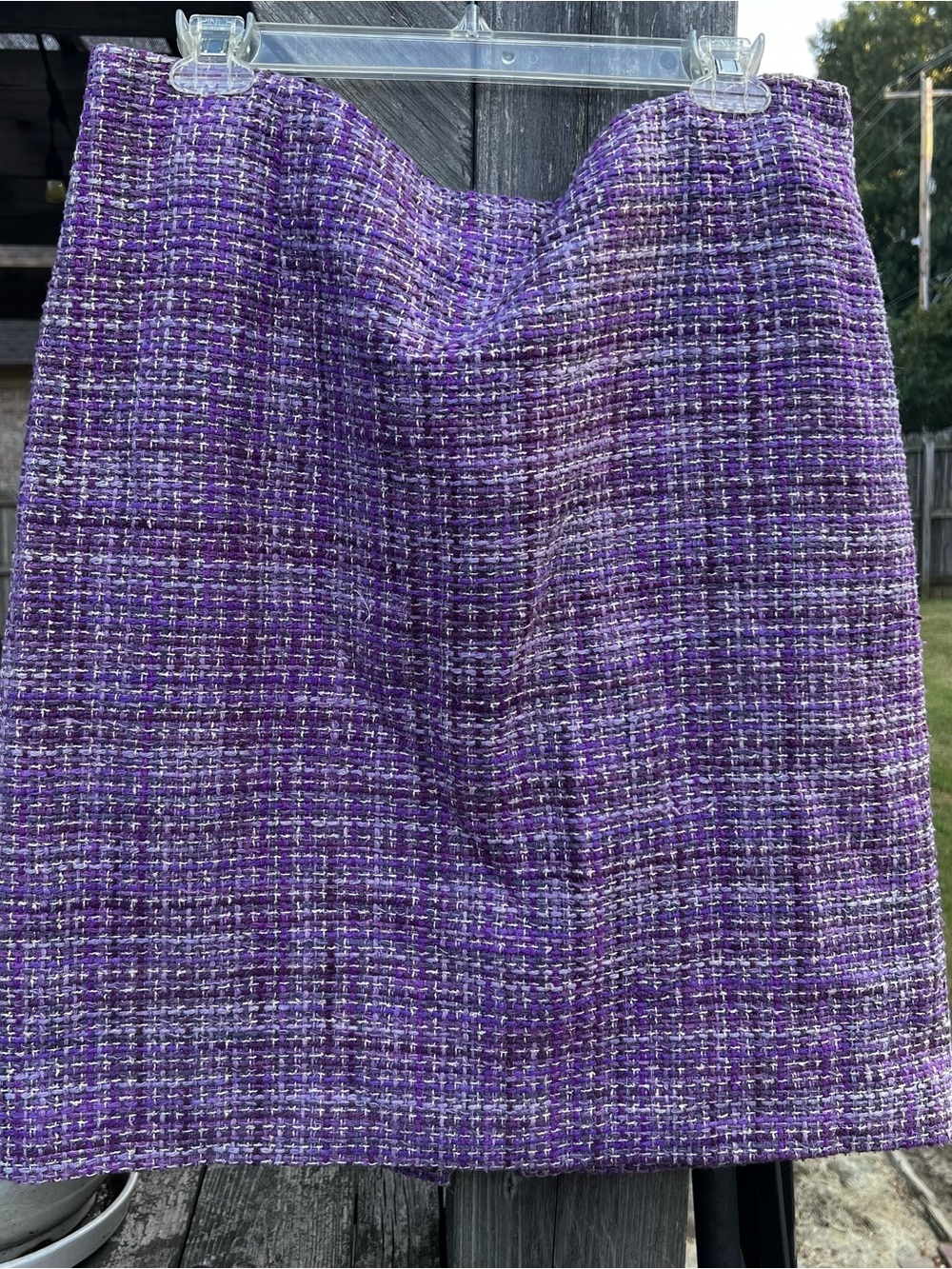 Pendleton Purple Tweed A-Line Skirt